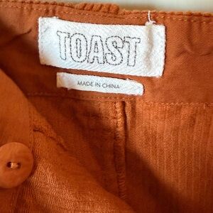 Toast Ginger Corduroy Skirt A Line Midi British Slow Fashion Transitional Skirt